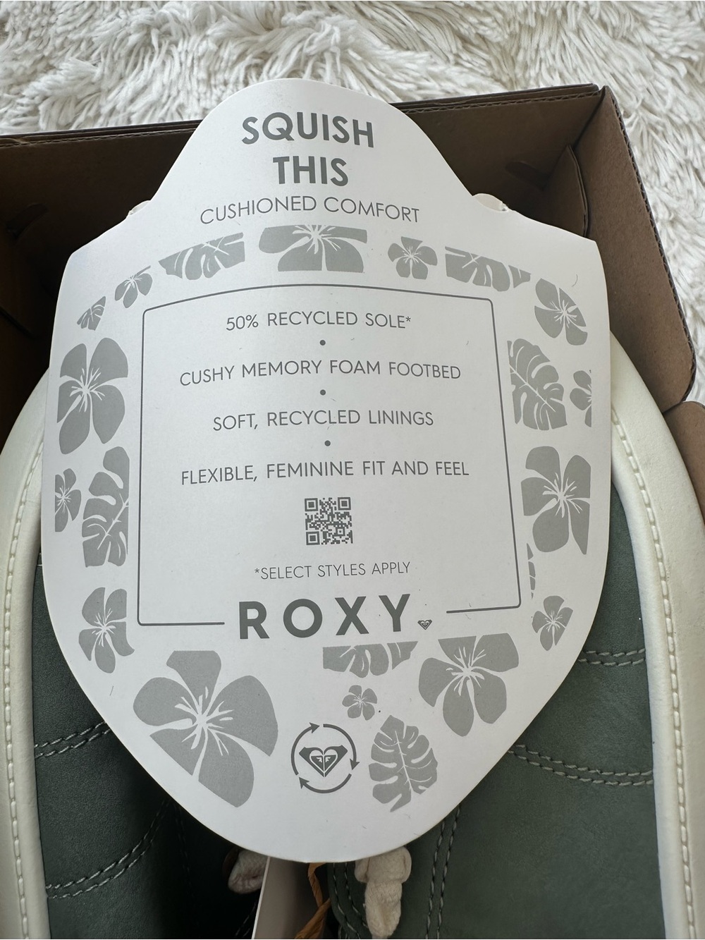 ROXY Bayshore Plus LX Green Lace Up Sneakers Shoes NWT Women’s Size 9.5 - Picture 11 of 12